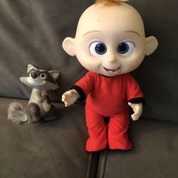 Rare Collectible Incredibles 2 Jack Jack With Raccoon 