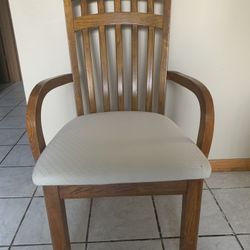 Wooden Dining Table With 6 Chairs 
