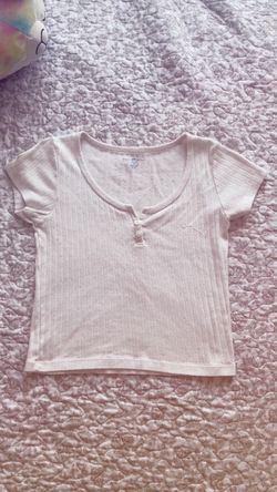 brandy melville white crop top