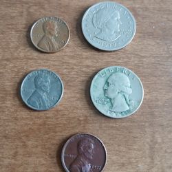 Various old American coins