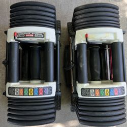 70lb Adjustable Powerblock Dumbbell Set Weights 
