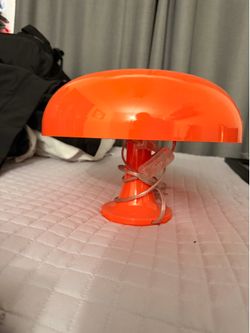 mushroom lamp - orange