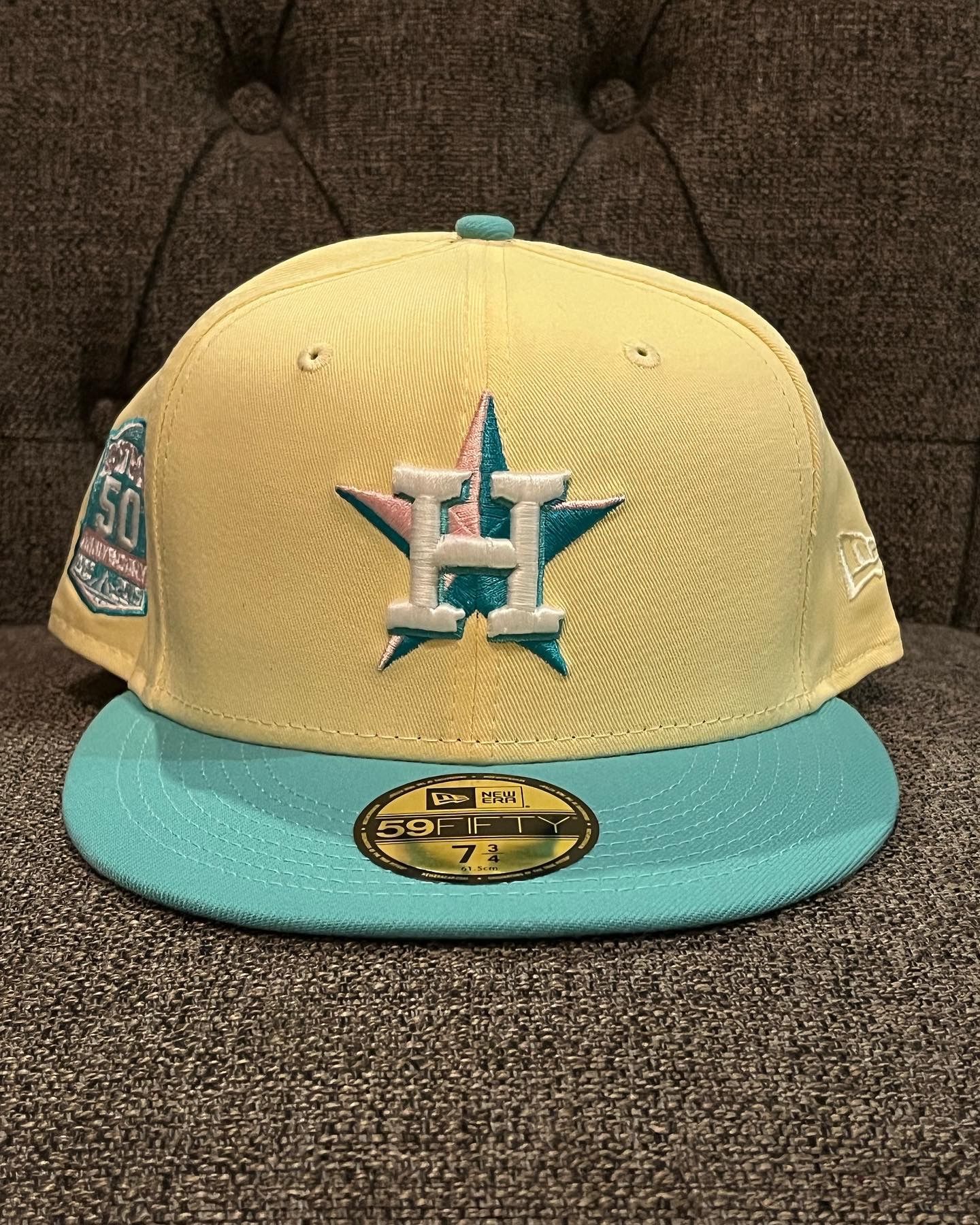 Houston Astros Ecapcity New Era 59fifty Fitted Hat Size 7 3/4