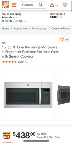 GE Over the Range Microwave