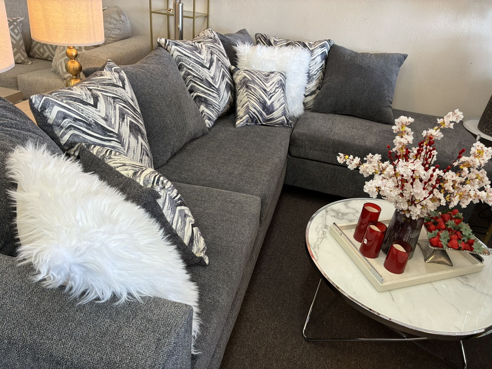 Sectional Sofa With Free Coffee Table