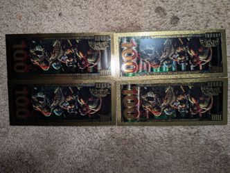 Teenage mutant Ninja turtles gold foiled bills