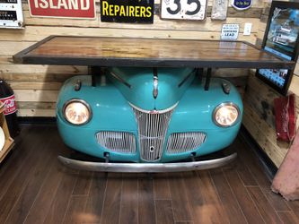 1941 Ford Table with working headlights - Vintage