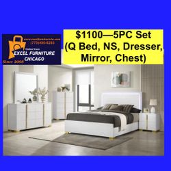 🌺 FREE DELIVERY 🌺Brand New 5PC Queen Size Bedroom Set 