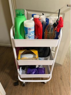 3-Tier Metal Utility Cart
