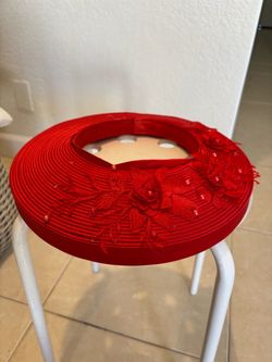 Red Brim Ao Dai Headpiece