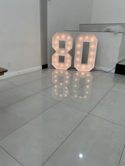 Wooden Marquee  Numbers 