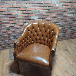 Vintage Leather Chesterfield Chair