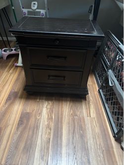 Two cherry wood night stands