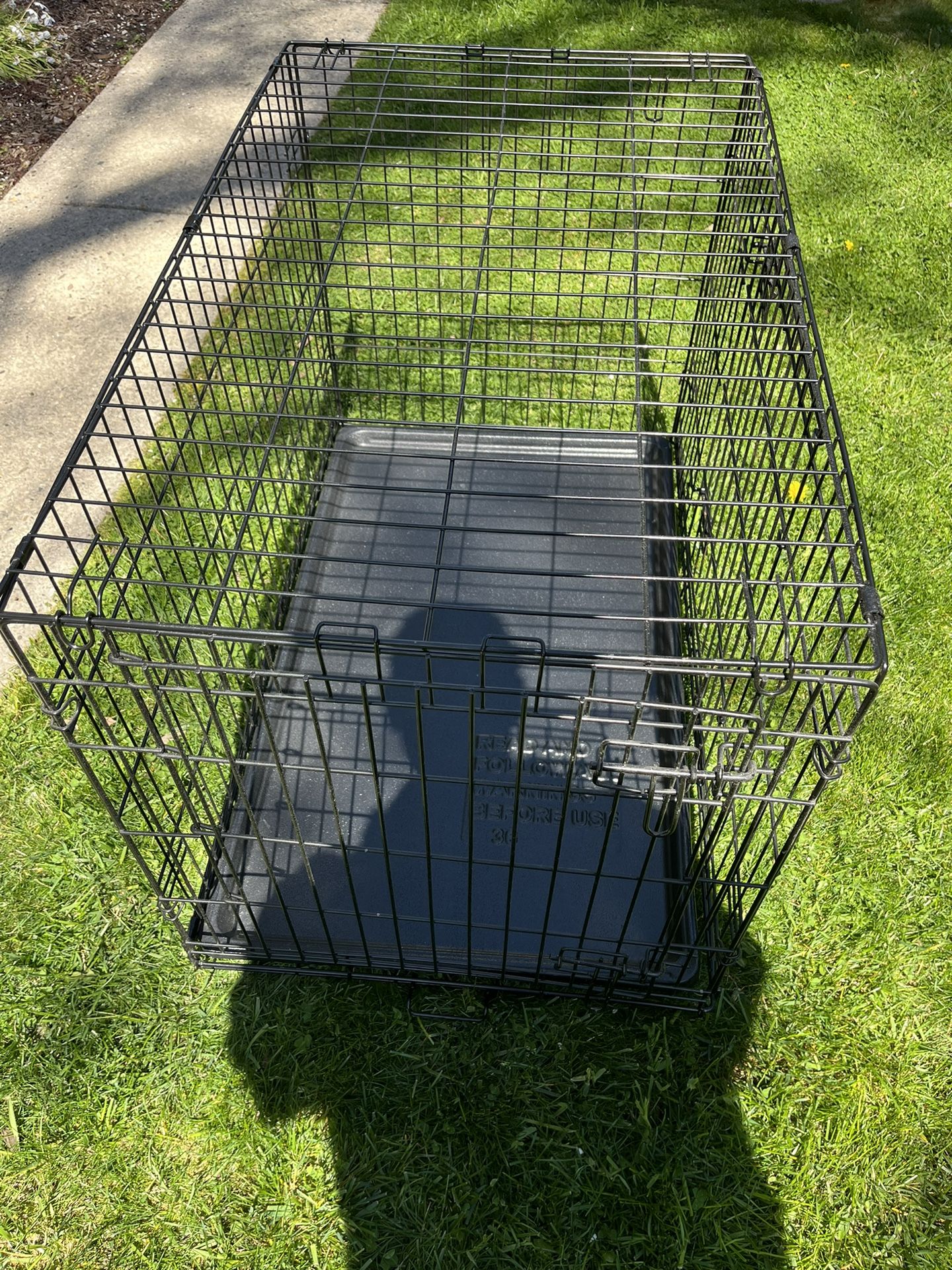 Dog Crate With Plastic Floor (Folding)