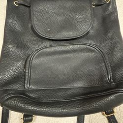 Leather Backpack Purse Made In Italy And Purchased In Italy-Italian Leather