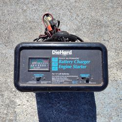 Diehard battery charger engine starter