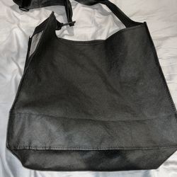 Reusable Bags Canvas Black With A Company Name On One Side (50) Lot New