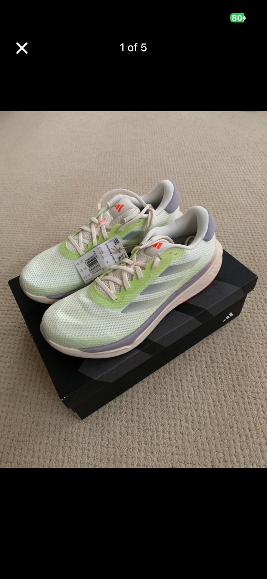 Adidas Supernova Stride Running Shoe IE8181 Men’s Size 10.0 – NEW