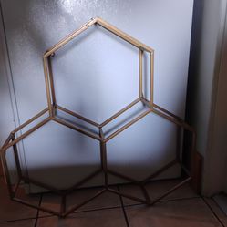 3-Compartment Honeycomb Wall Shelves