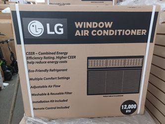 12000btuWindow ac by LG 240VOLTS. WiFi. Complete Set New.