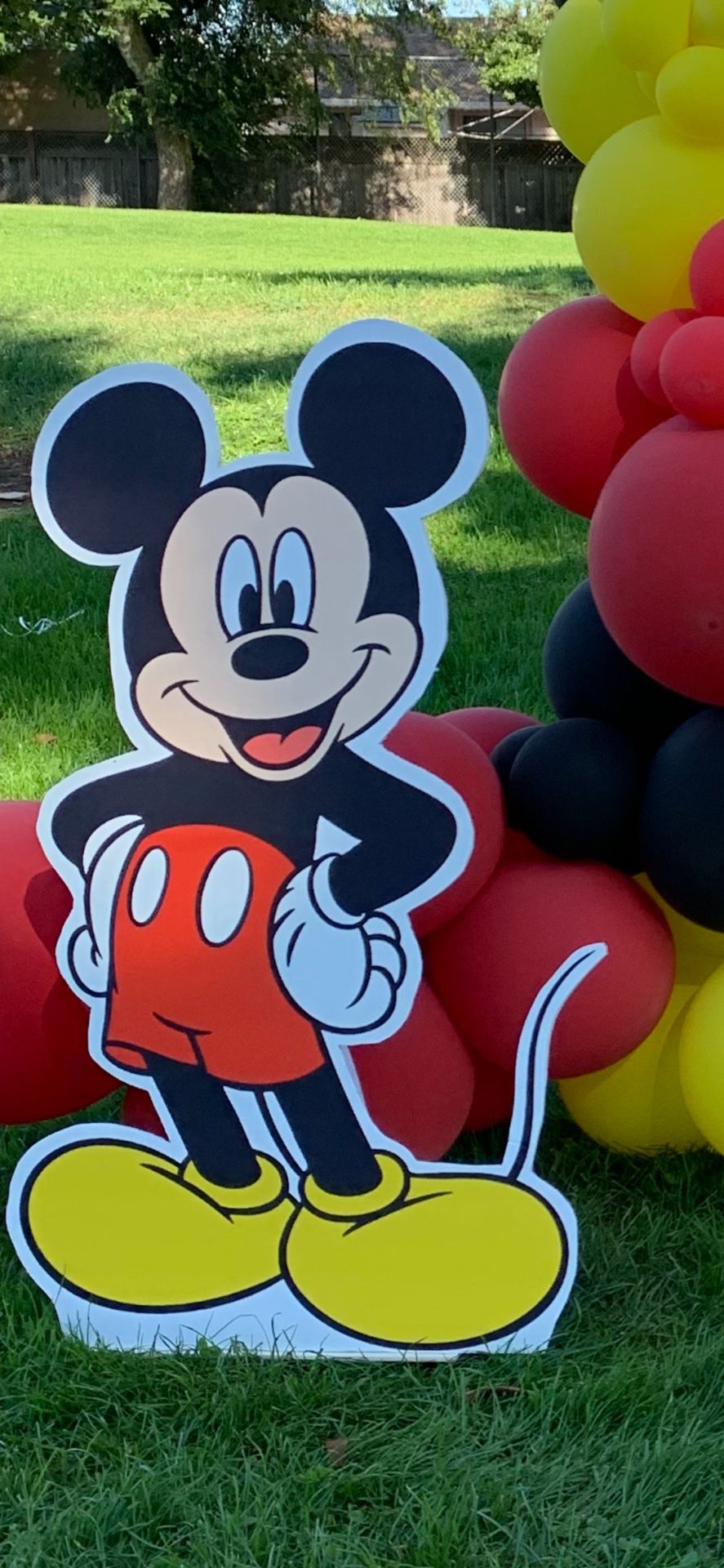 Mickey Cutout Backdrop Prop And Number One  Cutout
