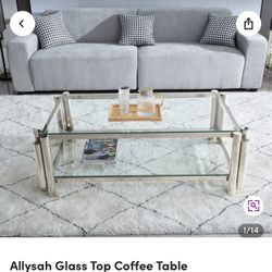Glass Top Coffee Table