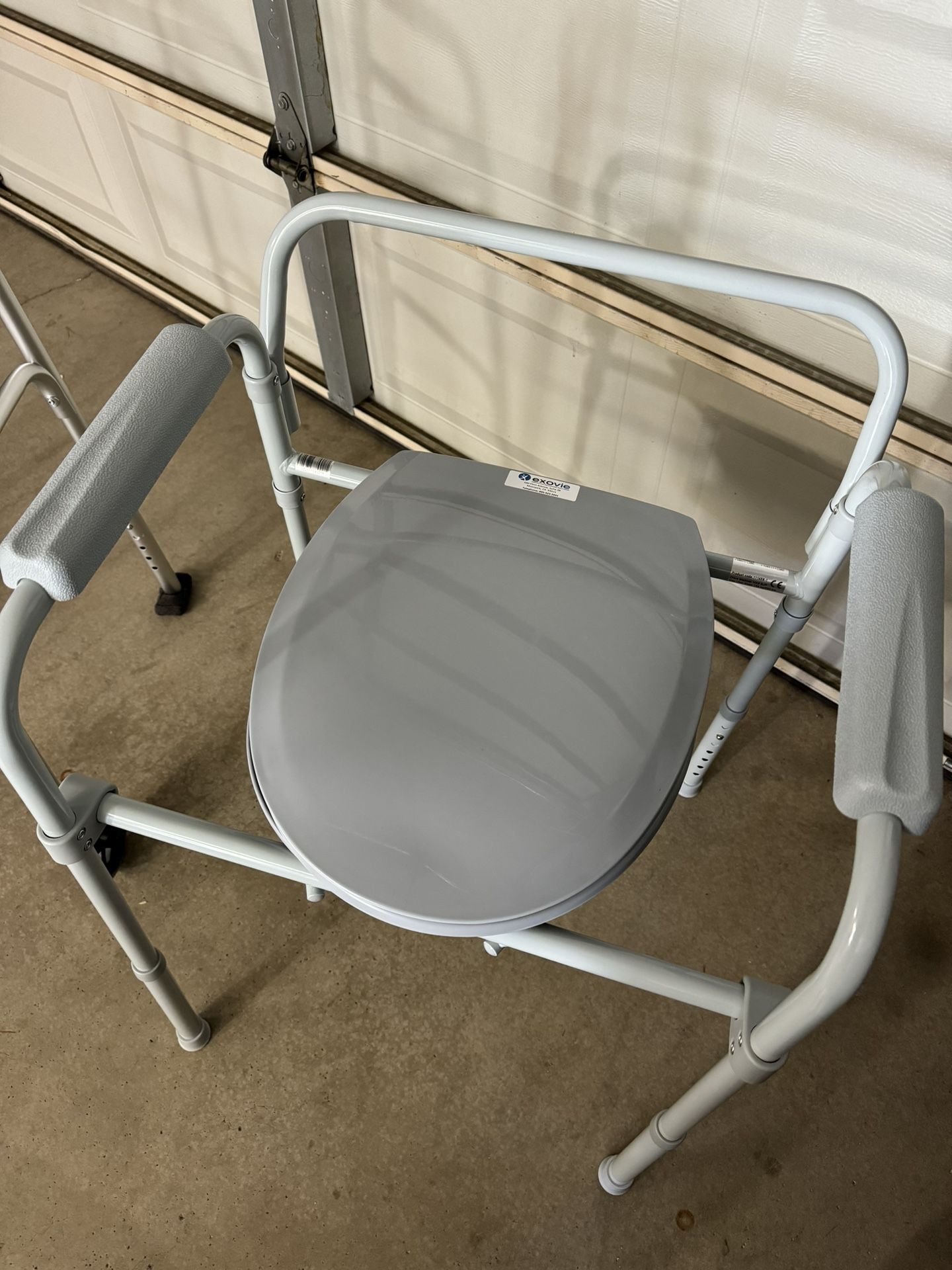 DRIVE Bedside Commode, Steel & Foldable
