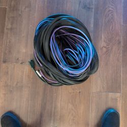 A Ton Of Video And Microphone Cable For Video Production / Video Camera 