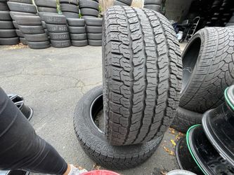 LT305/55R22 Goodyear 305/55/22 LT pair of matching 2 tires in great condition 150$ each tire plus tax . Mount available but not included.  Wheel align
