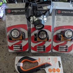 Headworn Flashlights + Box Cutter