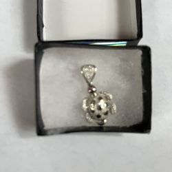 Sterling Silver 925 Turtle Pendant 