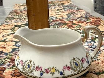 Empress shape Homer Laughlin Floral Porcelain Handle Printed Backstamp year 1919