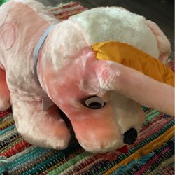 Vintage Pink Dog Mizpah Toy