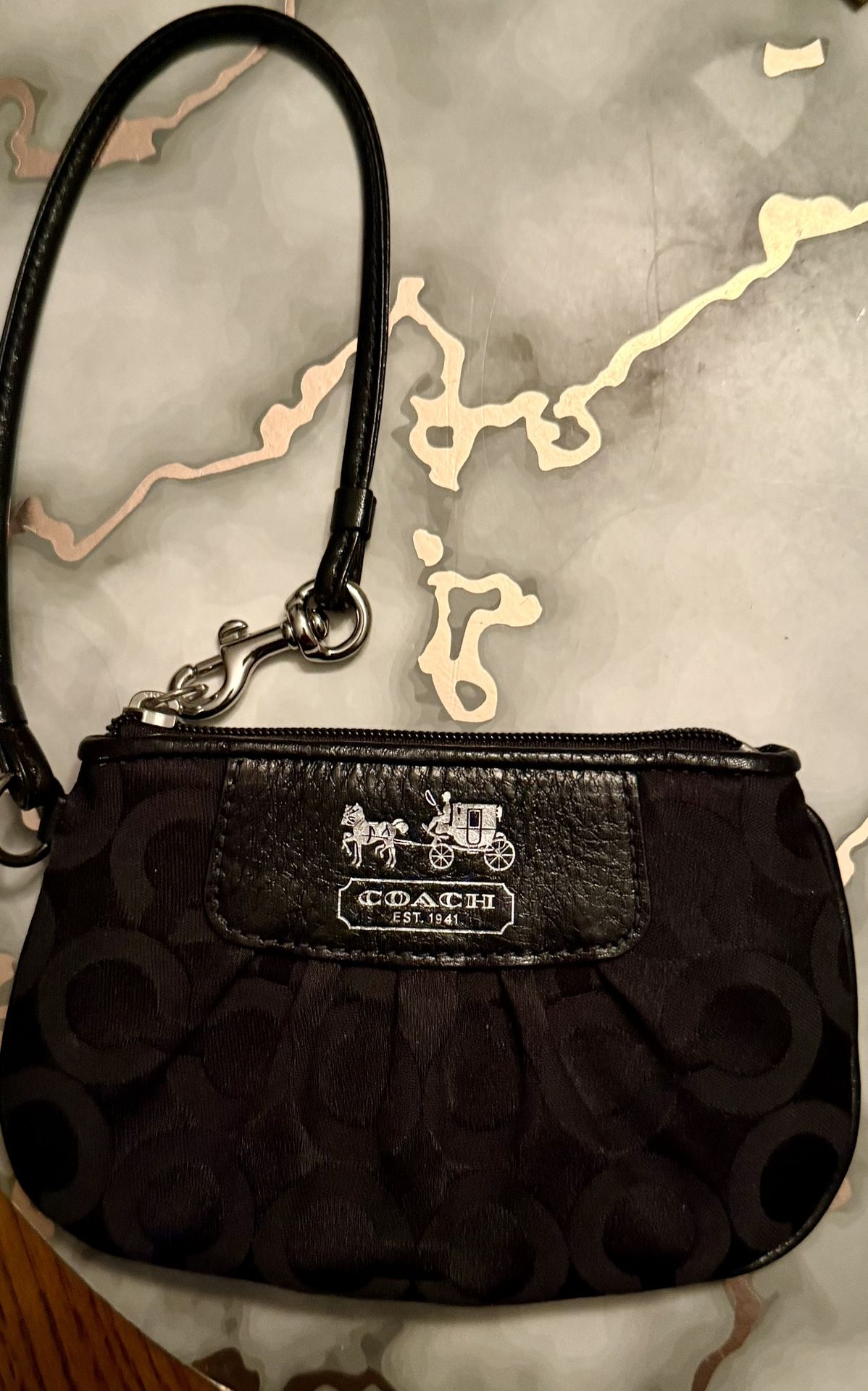 Coach Signature Wristlet