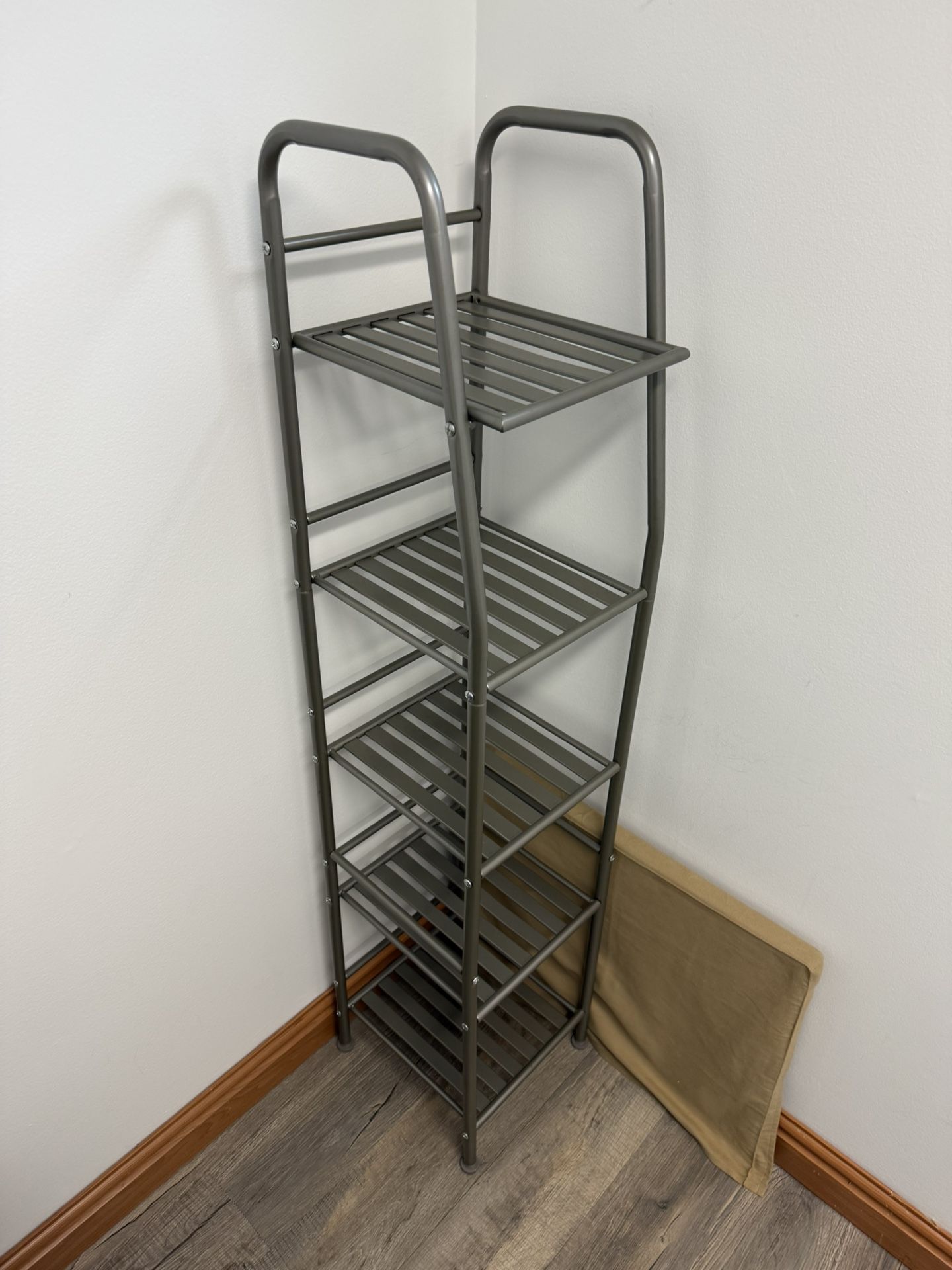 Metal Rack With Shelves