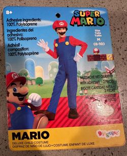 Mario Bros. Costume (size 8-10)