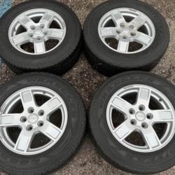 17” JEEP COMMANDER WRANGLER GRAND CHEROKEE PACKAGE WE FINANCE WHEELS RIMS TIRES SET 