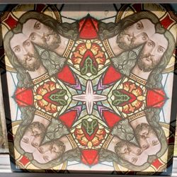 Kaleidoscope Jesus canvas