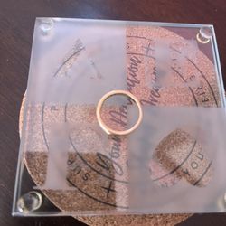 Gold Ring 6/1 /2 With Diamond 