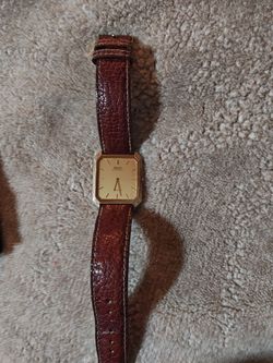 Seiko tank watch vintage 1980's 6530 style