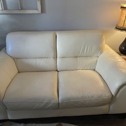 Leather Loveseat 