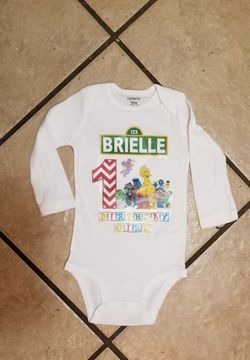 Sesame Sreet Birthday Shirt