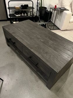 Distressed Wood Coffee Table