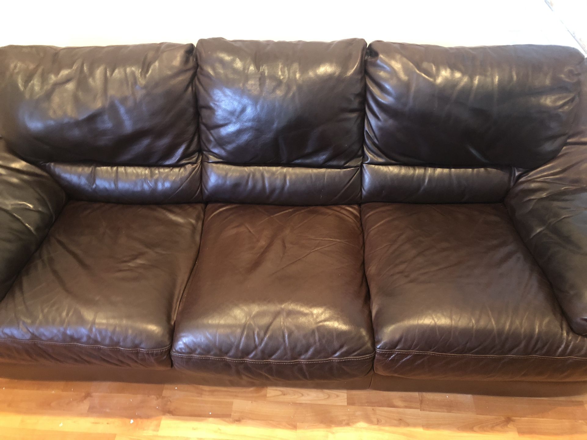 Natuzzi leather Couches
