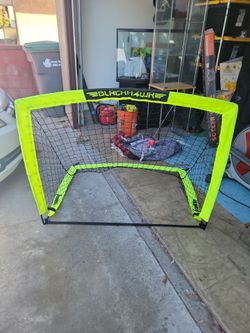 Franklin Sports Blackhawk Soccer Goal - Pop up - Indoor + Outdoor - Adult