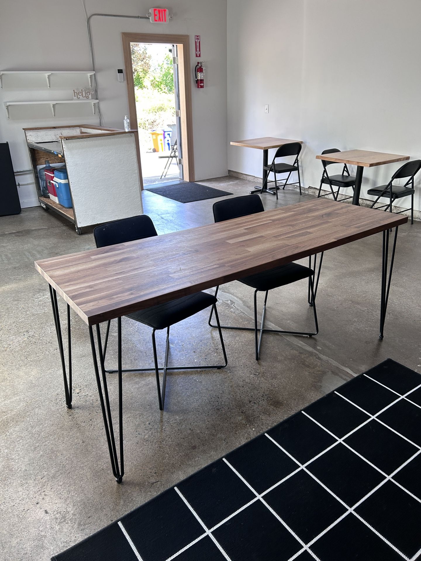 KARLBY Countertop, walnut/veneer, 74x1 1/2 "