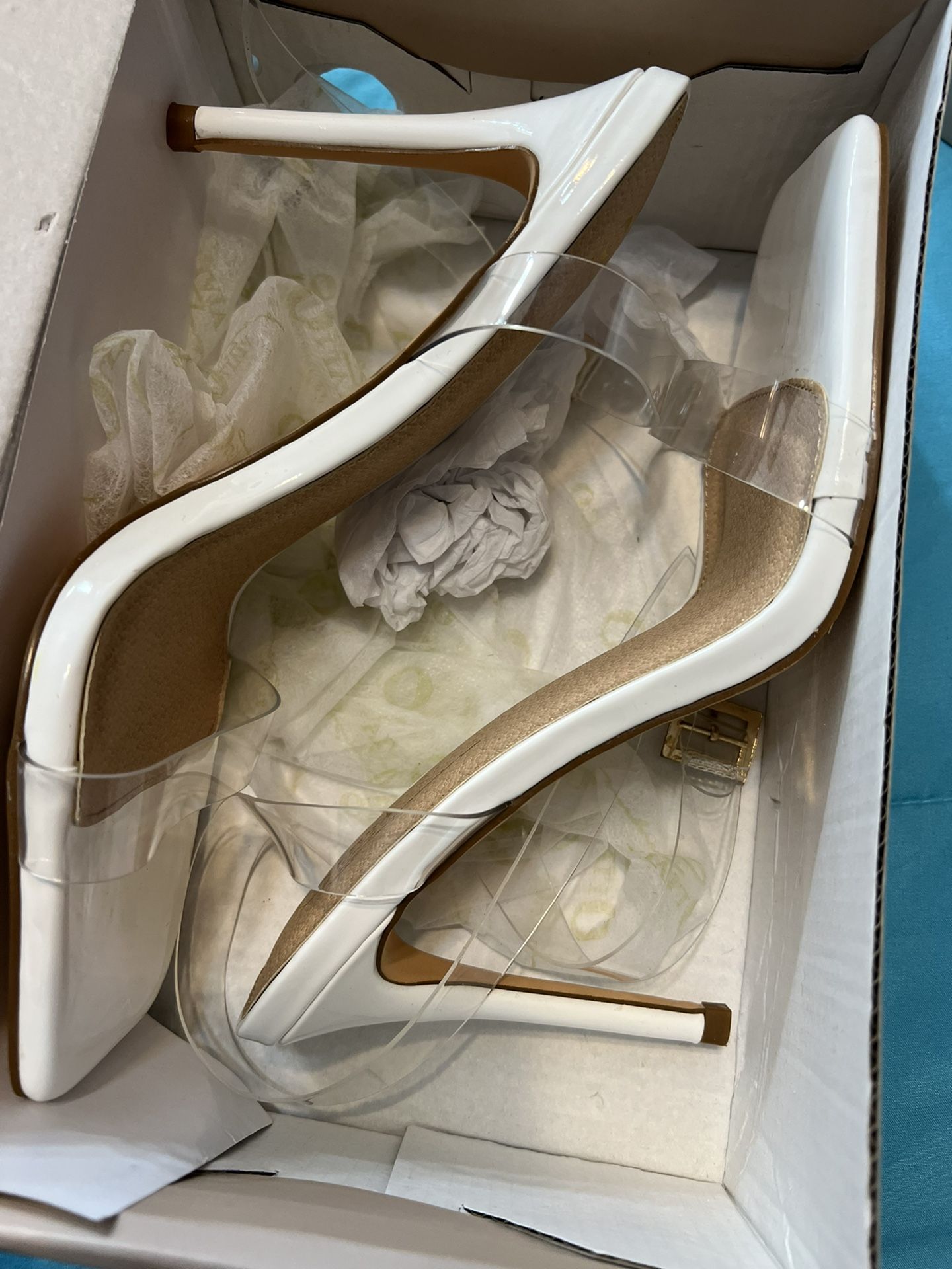 Clear Heels 8.5 New