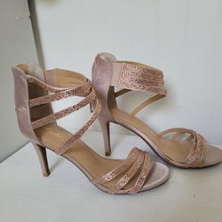 Pink Silk Heels for Weddings Sz7