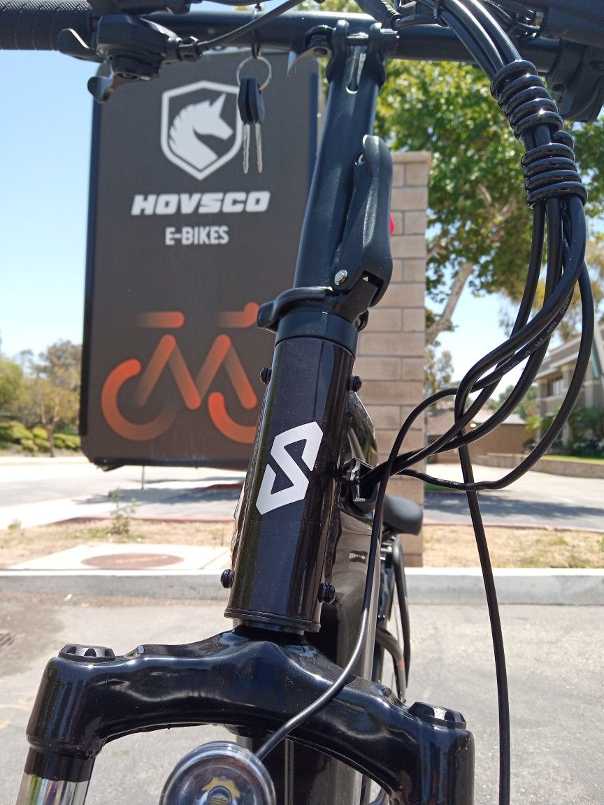 SIZZLEBK S200 Foldable Step Thru 20" EBike Black