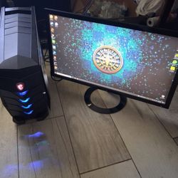 MSI Gaming PC i5-6400 / 1060 6GB Video Card + 24" ASUS